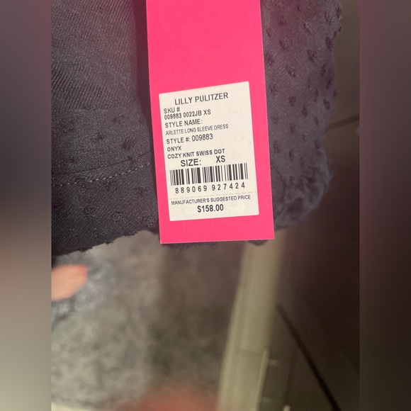 Lilly Pulitzer Black Dress XS / Small / Medium NWT SFPF - Picture 5 of 6